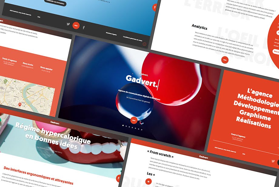 Captures d'écran du site gadvert.fr développé par Kévin PEREZ, développeur web freelance sur La Réunion